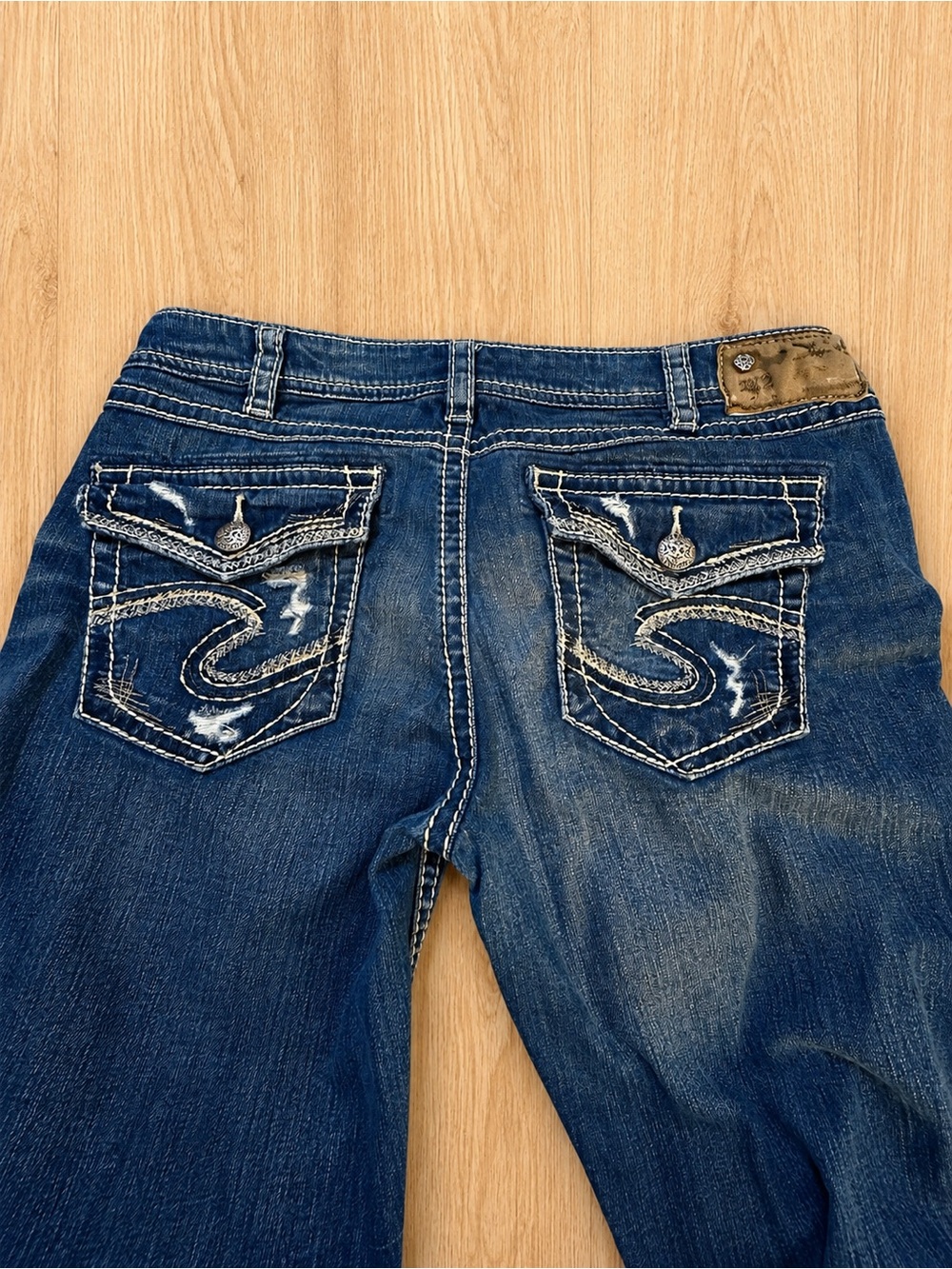 Silver Jeans Aiko Mid Straight Jeans W31 L32 Dark Wash Bootcut